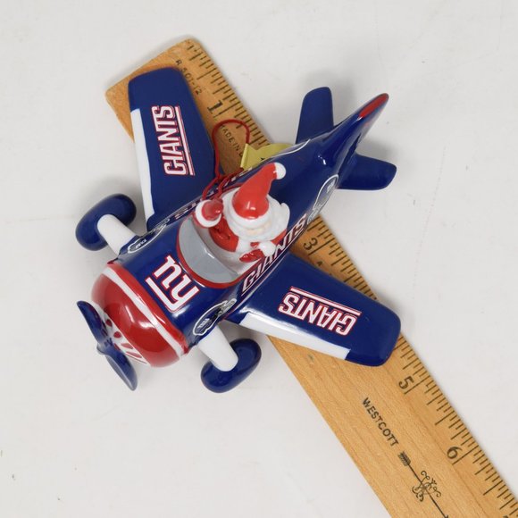 2006 Danbury Mint NY Giants Victory Plane Santa Claus New York NFL Ornament NFC - Picture 16 of 16